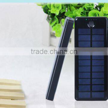 10000mah 15000mah 20000mah Golden Black Polymer Battery 1.5w Single Crystal Solar Panel Solar Power Bank Charger for Iphone Supplier's Choice