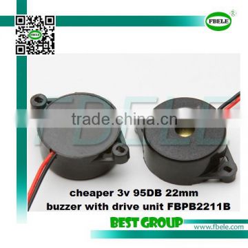 cheaper 3v 95DB 22mm buzzer with drive unit FBPB2211B