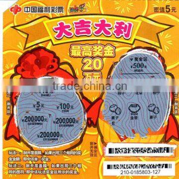 200g Thermal Paper Scratch Tickets Card Printing Quality Choice photo-5