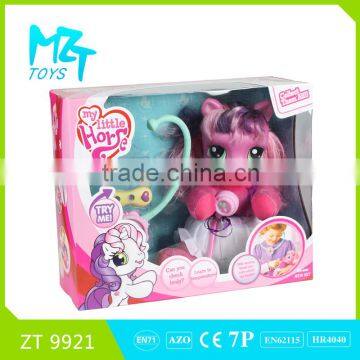 Funny Pony series wadding horse+stethoscope+thermometer