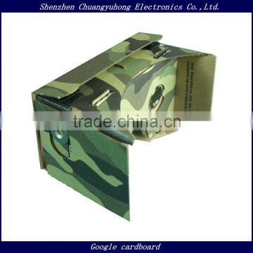 DIY Google Cardboard Kit Custom Cardboard Print LOGO 3D VR Glasses With Magnet 2016 New Promotion Gift