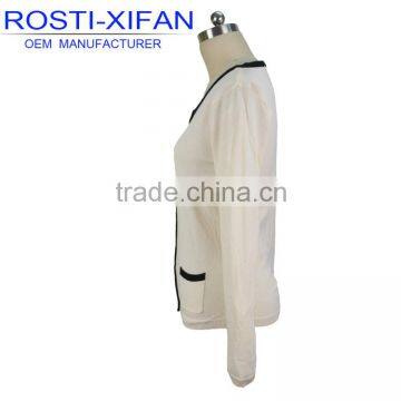 Fashion Ladies' Cardigan Slim O Neck Sweater photo-2