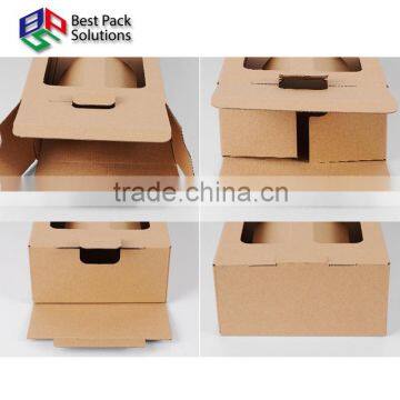 Natural Corrugated Paper Wine Bag photo-5