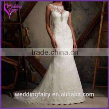 Factory Popular unique design simple design wedding dresses 2015