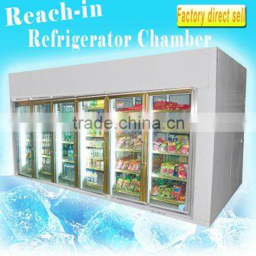 walk in cooler display room