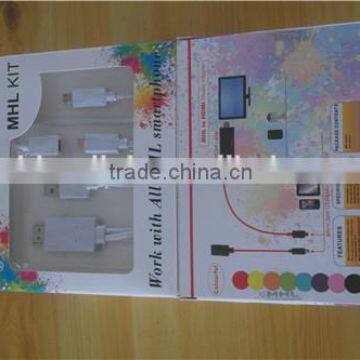 1.8m Micro USB 11pin and 5 Pin to HDMIMale Cable - Connect Your MHL Device up a photo-5