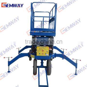 10m manual pursh around mobile scissor lift table