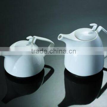 H3969 fashion design white porcelain coffee pot and tea pot