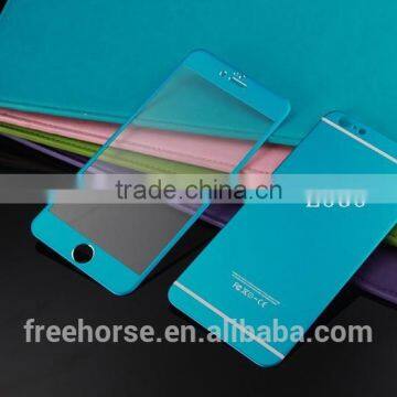 3D Full Cover Titanium Alloy Color Tempered Glass Screen Protector For IPhone 6 6plus