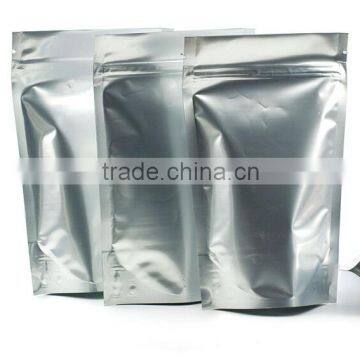 silver zip lock aluminium foil bag