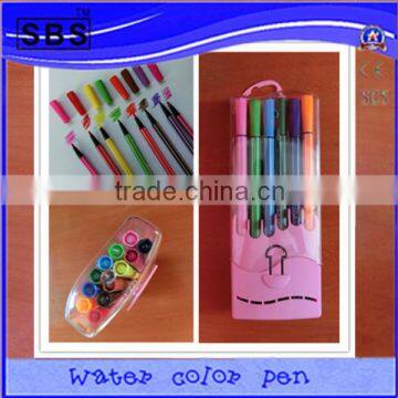 12 color corrugated shape of water color pen