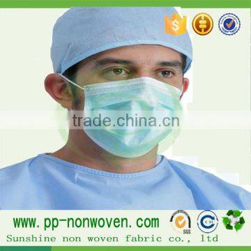 Polypropylene nonwoven disposable surgical face mask