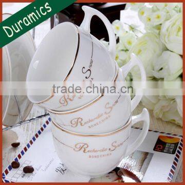 New arrival porcelain colorful tea set with metal rack