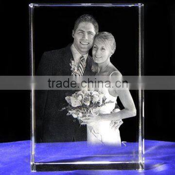 yiwu years crystal wedding invatation for 3d laser engraved (R-0115)