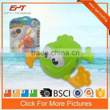 Mini toys wind up swimming pool frog toys for baby bath