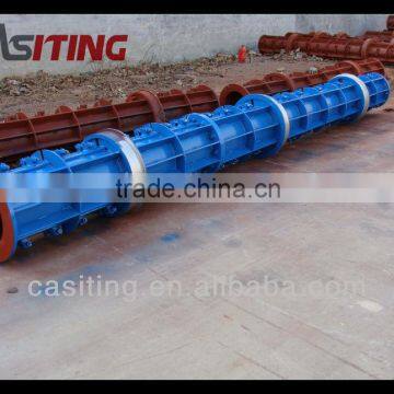 Concrete electric pole/pile/mast making machine and moulds