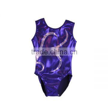 China leotards metallic fabric manufacturer gymnastics leotard for girls