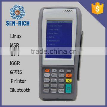 3.5 Inch Portable POS Terminal with Linux OS, MSR,Wifi,Bluetooth