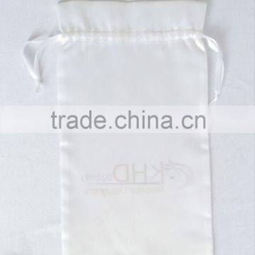 custom logo satin hair bag,silk hair extension bags