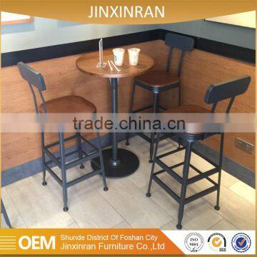 Factory wholesale commercial wrought iron bar furniture