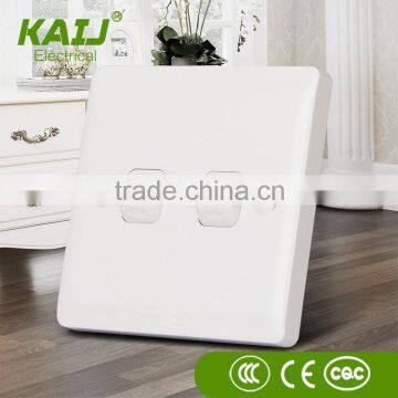 China Manufacture PC Material 10A 250V Electrical 2 Gang 2 Way Light Wall Switch photo-3