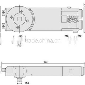 SS-868 Double Swing Door Floor Spring Door Hardware ,Glass Door Stainless Steel Floor Spring Floor Hinges photo-2