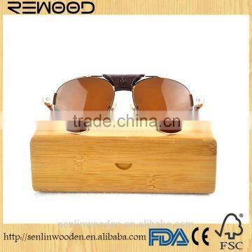 Latest Novelty Designer Metal Sunglass with wood legs sunglasses bamboo metal sunglasses
