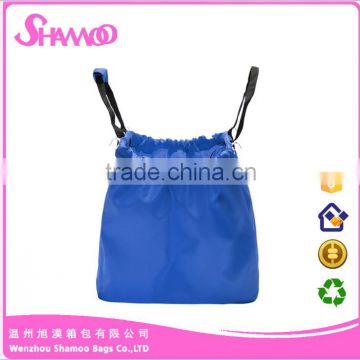 210D polyester reusable folding shopping bag