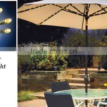 Solar Parasol Umbrella String Lights