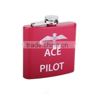 Decal printing hip flask with full color logo