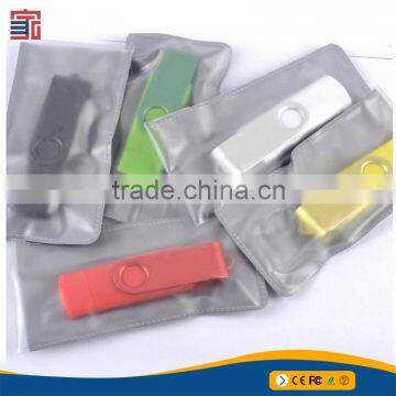 Best quality plastic case swivel twister otg usb flash drive key 8gb