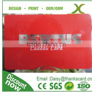 Free Design !! PMS color printing membership card/silk printing member card