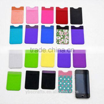 3m microfiber silicone cell phone sticker case card holder