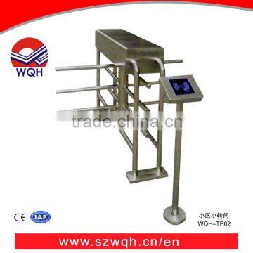 Quality Guaranteed Automatic #304 Stainless steel half height Turnstile gate for Community passage Access control