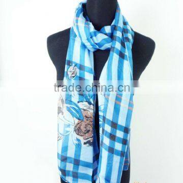 Fashion pretty 100% raw silk scarves for ladies