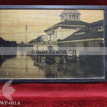 Wooden Vintage Style Wall Printed Decoration - WP 001A