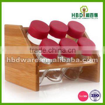 eco friendly bamboo Spice jar Rack wholesale for the home