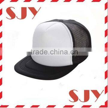 Adjustable Blank Wholesale Flat Brim Mesh Trucker Cap photo-5