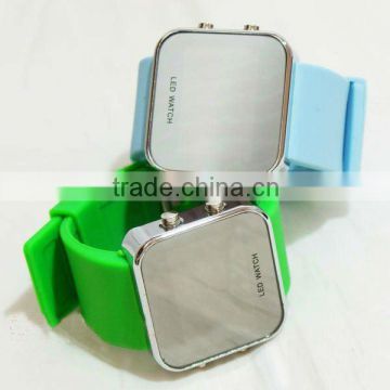 colorful fashion silicone led watches