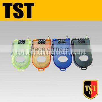 Travel ABS combination lock with telescopic steel wire rope