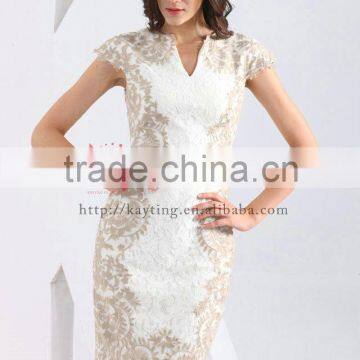 Elegant Dress Cocktail Dresses Short White Color Elegant Knee Length Cocktail Dresses