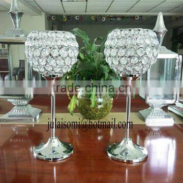 hot sales fashion wedding crystal candle holder,crystal votive candle holder , crystal wedding ball