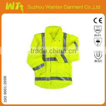 hi vis reflective safety jacket EN11612 reflective workwear reflective safety jacket