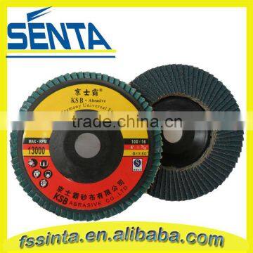 T27 4" 100x16mm Emery Flap Wheel