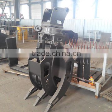 DH220LC-V Excavator hydraulic log grapple garb/log grapple fork made in China