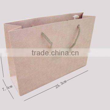 Brief and large shopping paper bag with handle