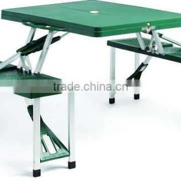 Plastic outdoor camping folding picnic table