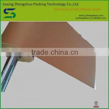 Chinese good price single sided adhesive kraft paper