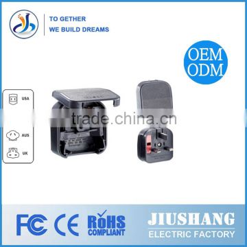 CE/FCC/ROHS singapore uk 3 pin 13a adapter plug