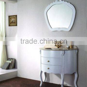 Antique white Bath vanity with drawers in cottage WTS141